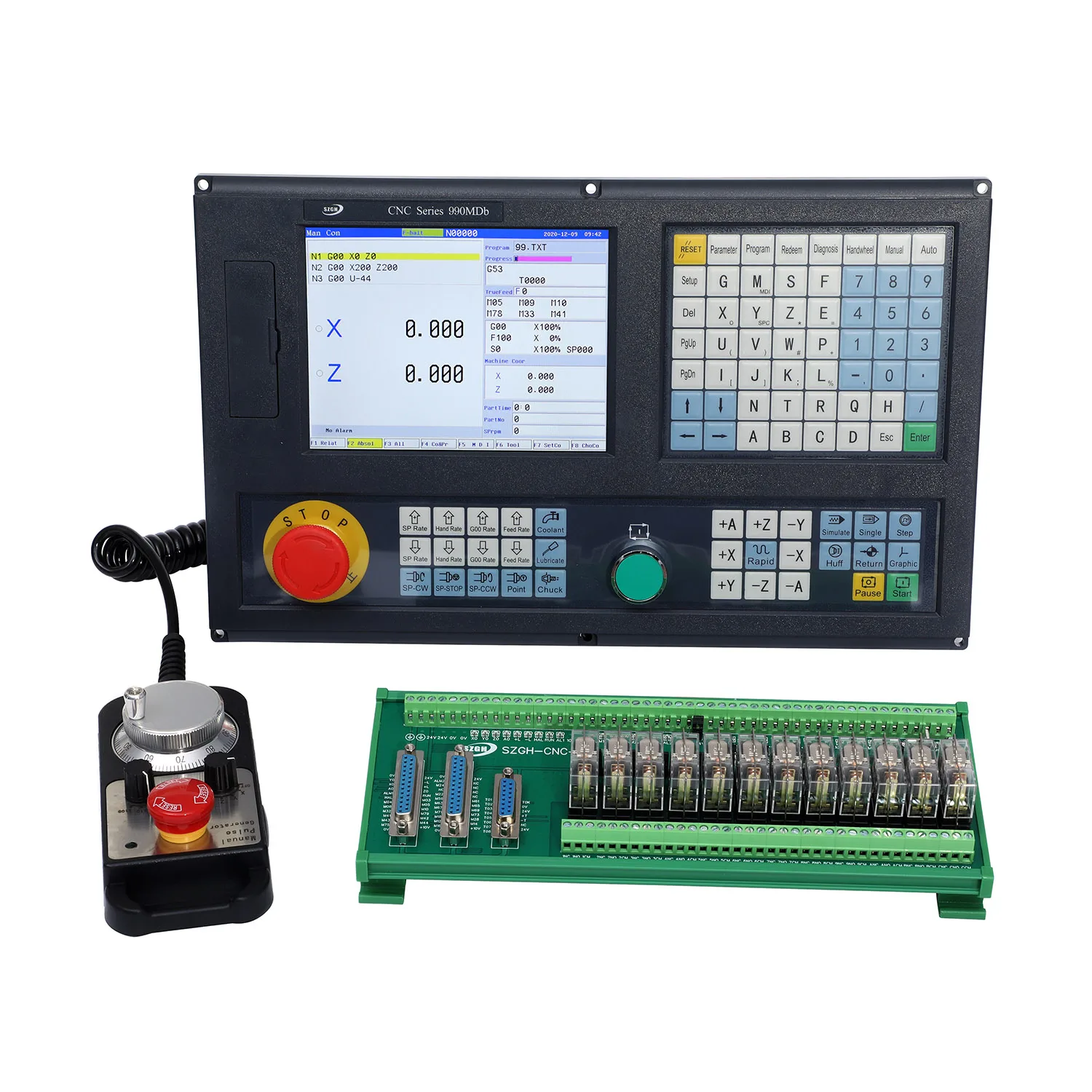 New version 3 axis CNC controller  for milling machine CNC990MDb  with G code