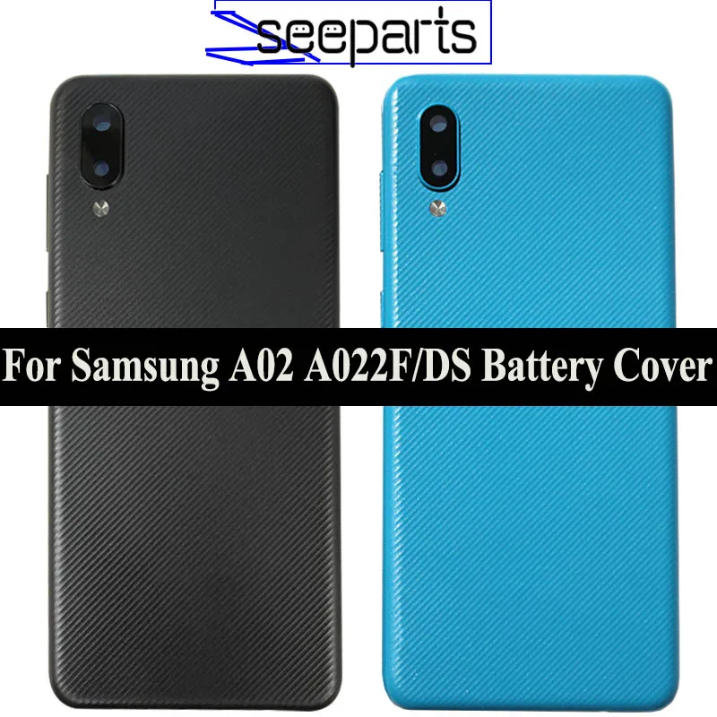 

For Samsung Galaxy A02 A022 A022F/DS Back Battery Glass Cover Rear Door Housing Case Replacement For Samsung A02 Battery Cover