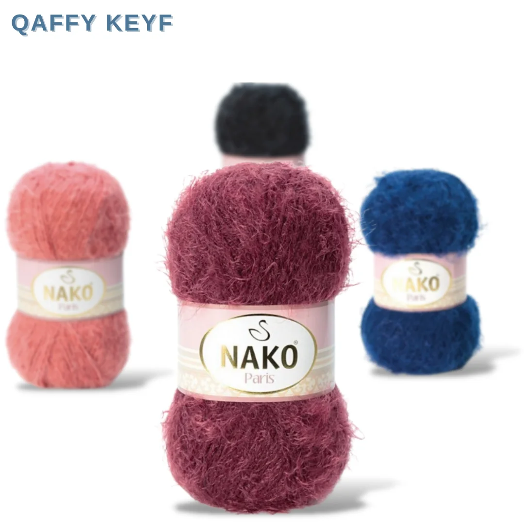 Nako Paris 40% Premium Acrylic - 60% Polyamide Yarn Winter Scarf Cardigan Soft Rope Alize Himalaya Yarnart