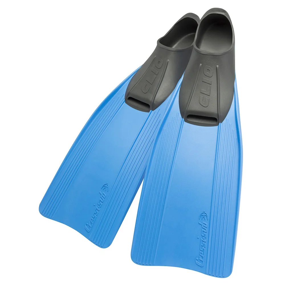 Cressi CLIO Snorkeling Fins Diving Swimming Fin Long Blade Soft Rubber Dive Flipper for Adults Kids Children Boys Girls