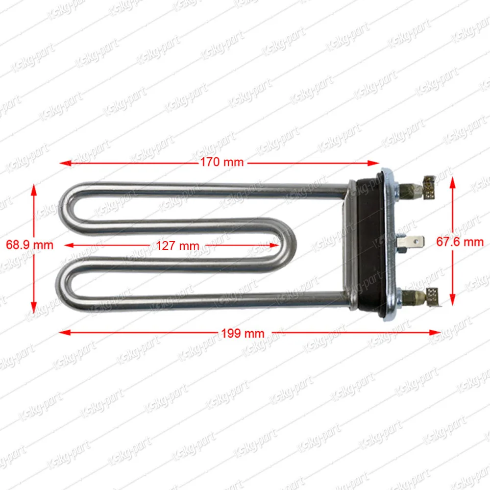 Heating Element Replacement For Hotpoint & Ariston & Indesit Washing Machine Heater Element 1700W