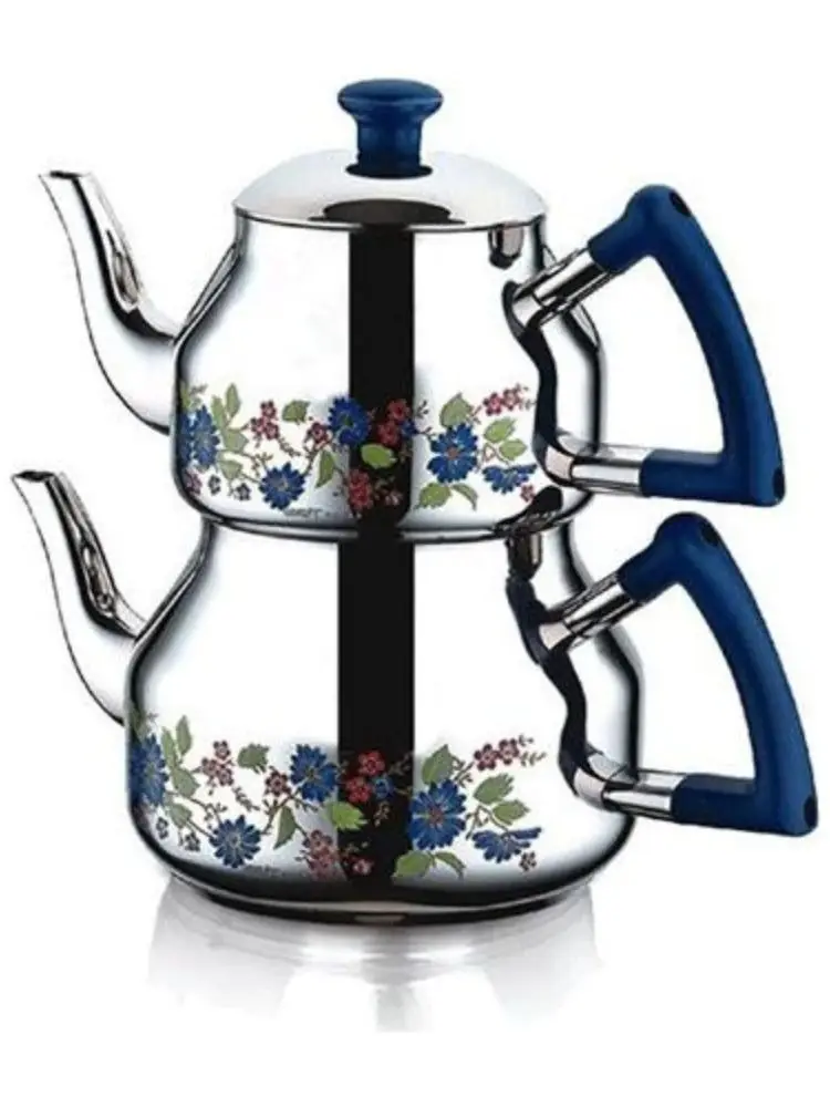 2022 Mini Middle Family Mega Teapot Tea Set Traditional Turkish Production class quality family temperature for delicious asia