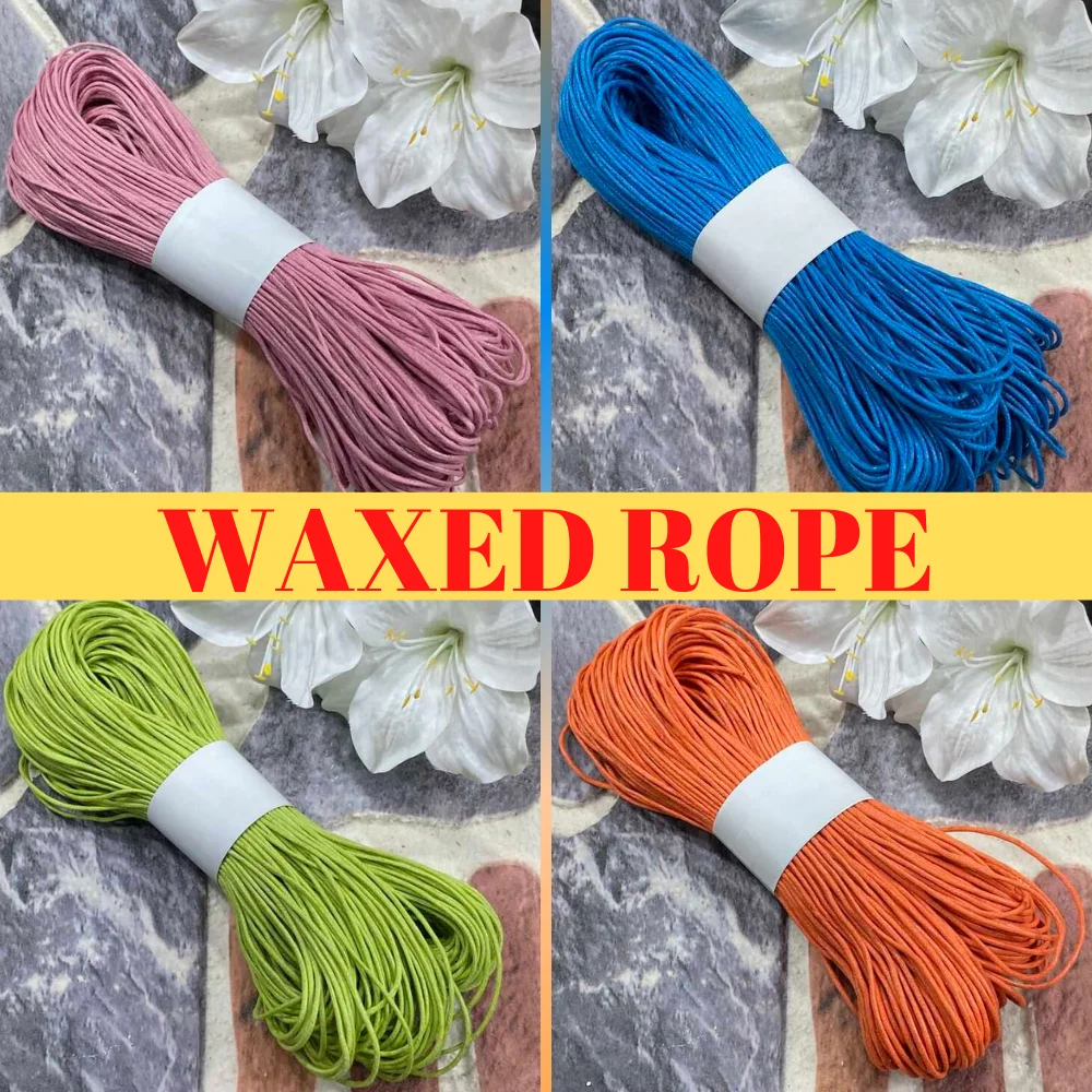 Waxed Rope Thick - 150g - 25 Color Options - Accessory Materials, Jewelry, Bag, Necklace, Wristband, Placemat, Basket, Stitch, Embroidery, Processing, DIY