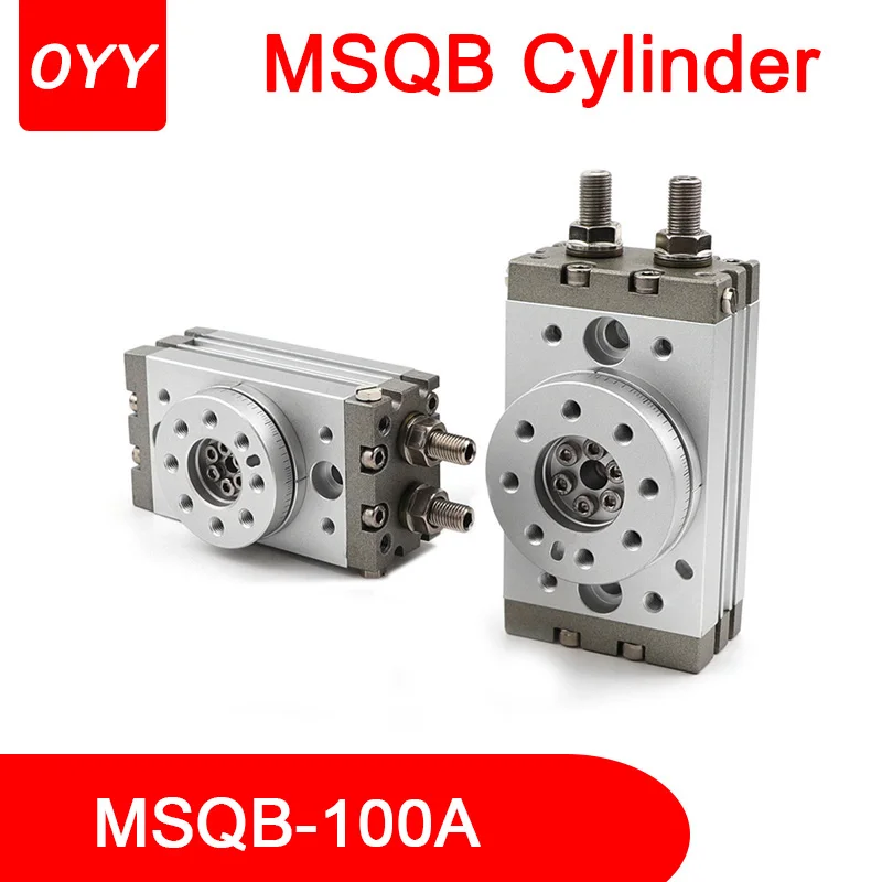 

High Quality Pneumatic Rotary Table Cylinder Bolt Adjustment 90 Degrees 180 Degrees MSQB-100A