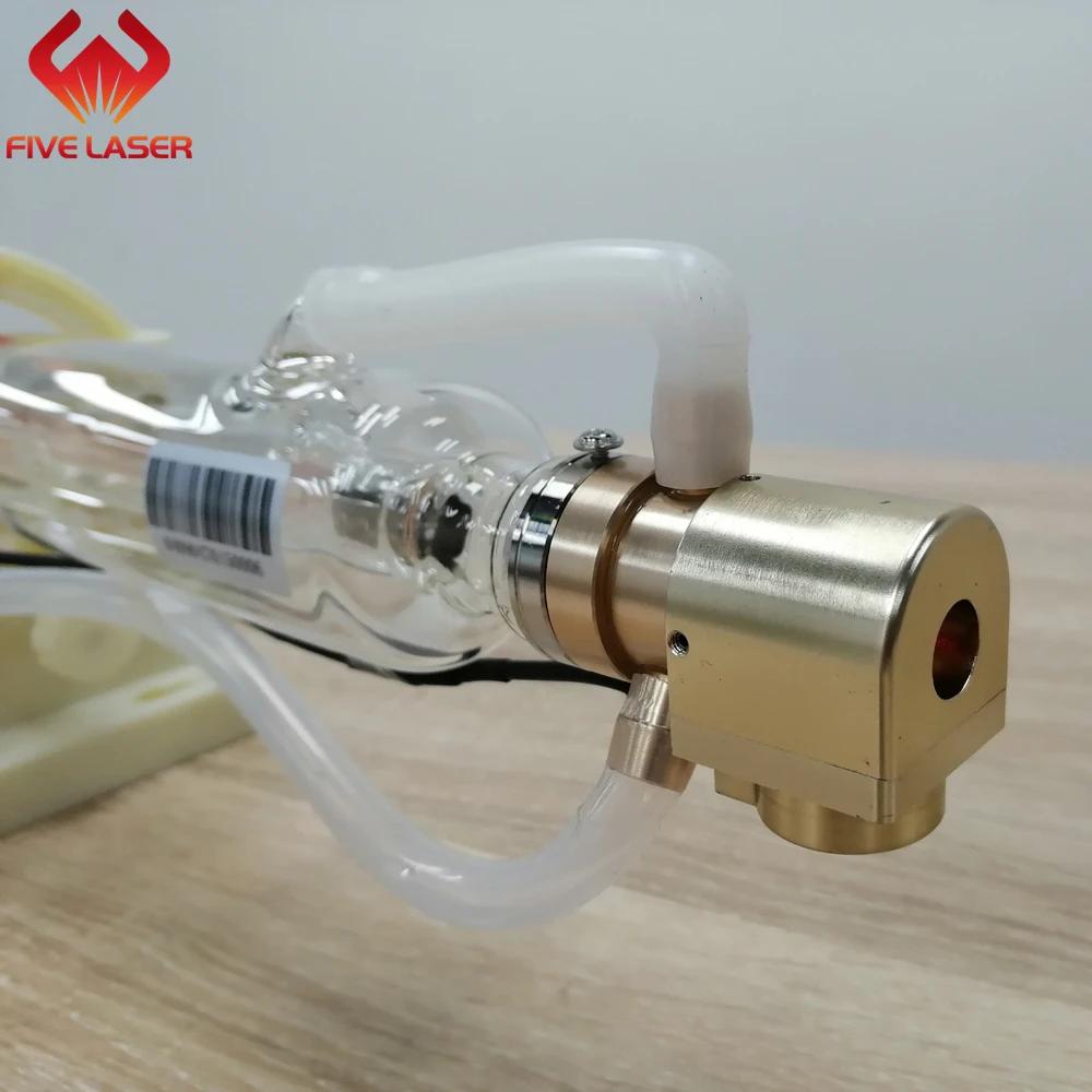 40w visable CO2 glass laser tube TR40 with red pointing for alignment and red preview made by SPT factory