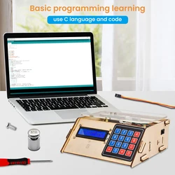 KEYESTUDIO Electronic Scale Kit 5KG Digital Load Cell Weight Sensor HX711 for Arduino DIY Programming Electronic Kit STEM Study
