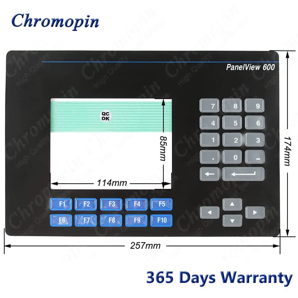 Imagem -05 - Digitador de Vidro do Painel da Tela de Toque para ab 2711-b6c2 2711-b6c2l1 2711-b6c3 2711-b6c3l1 Touchpad com Interruptor de Membrana Teclado