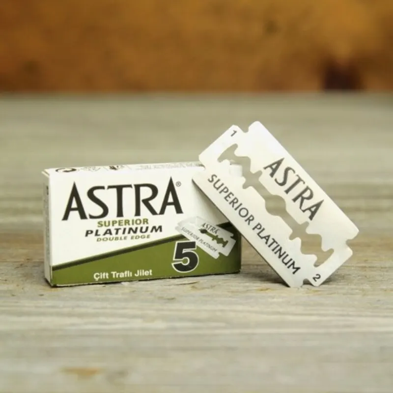 Astra Superior Platiunum Double Edge Razor Blades 2 Pack / 200 Pcs .