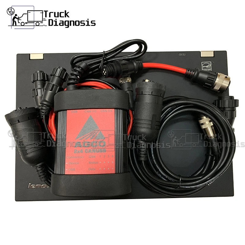 Agricultural construction diagnostic tool for AGCO diagnostic kit (CANBOX) + T420 laptop AGCO SISU Power WinEEM4 Service Tool