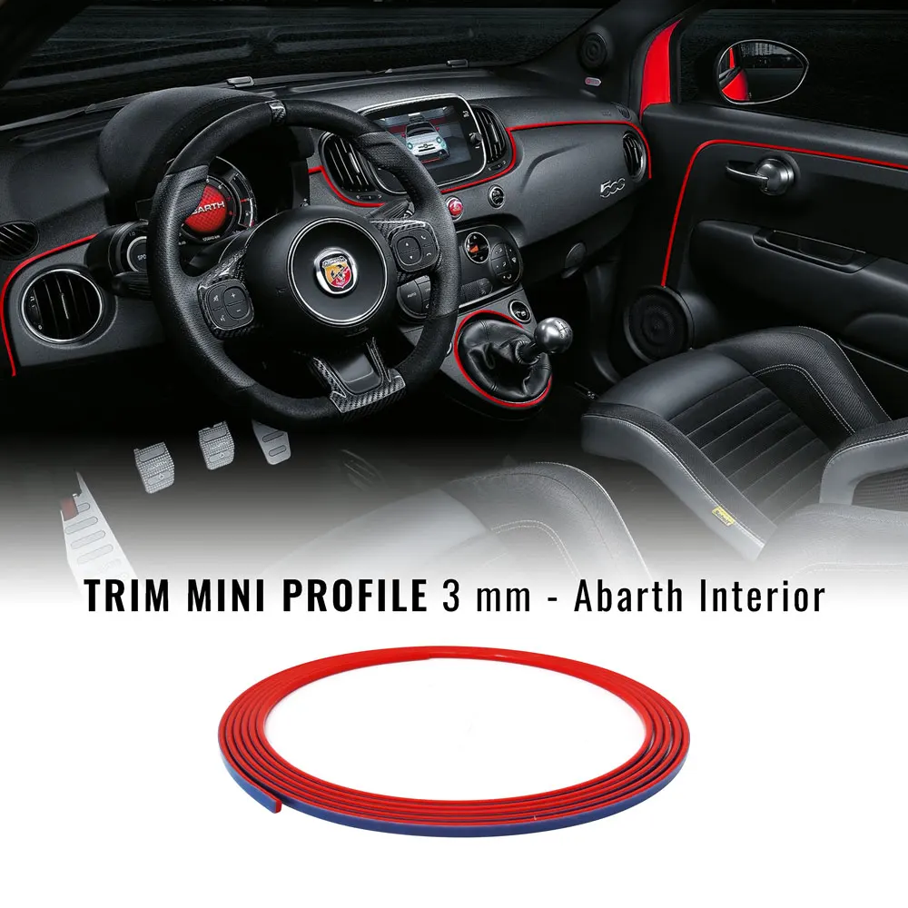 Profile interior sticker for Fiat 500 Abarth