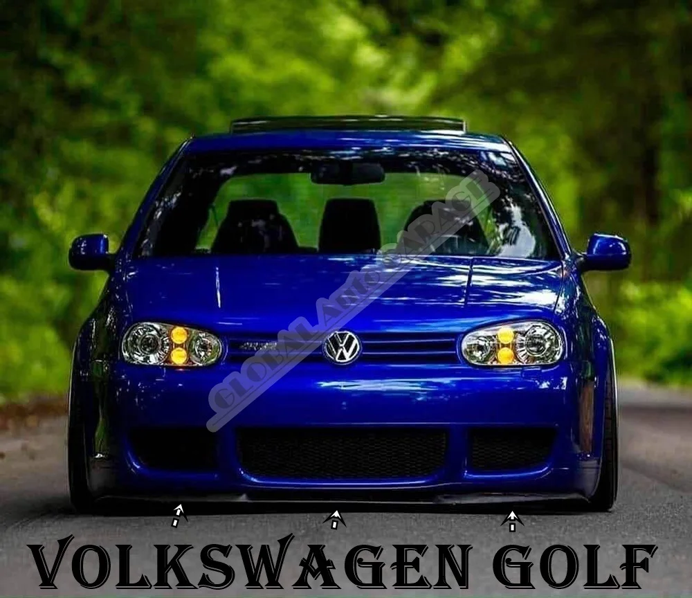 For VW GOLF GTI MK4 CUPRA R FRONT SPOILER BUMPER LIP Euro Spoiler Lip Universal 3 pcs Body Kit Car Auto Accessory Styling Sport