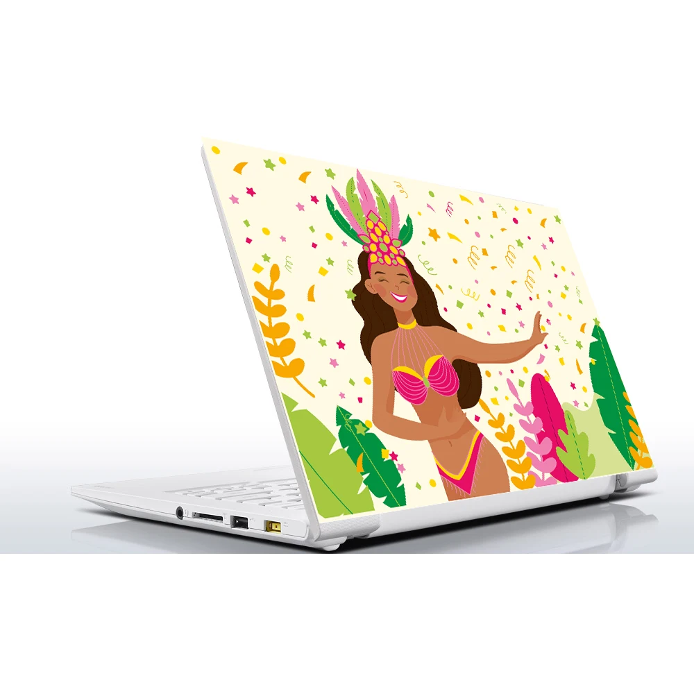 

Sticker Master Brazilian Carnival Universal Sticker Laptop Vinyl Sticker Skin Cover For 10 12 13 14 15.4 15.6 16 17 19 "Inc Notebook decal for Macbook,asus,Acer,Hp,Lenovo,Huawei,Dell,Msi,Apple,Toshiba,Compaq