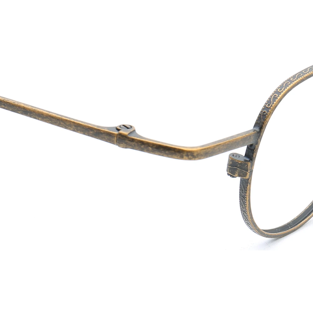 Round Women Vintage Metal Eyeglass Frame Men Optical Glasses Frame Retro Nerd Oval Lightweight Rx Spectacles Silver Grey Eyewear
