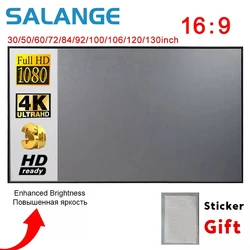 Salange Projector Scherm, 60 100 120 Inch Reflecterende Stof Doek Projectiescherm Voor YG300 Projetor Xgimi Dlp Led Home Theater