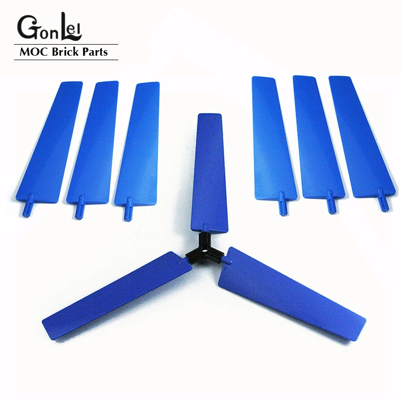 3-10Pcs/lot High-Tech Brick Parts Aircraft Fan Blades Propeller For Windmill Compatible with 99012 Education EV3 Block DIY Toy