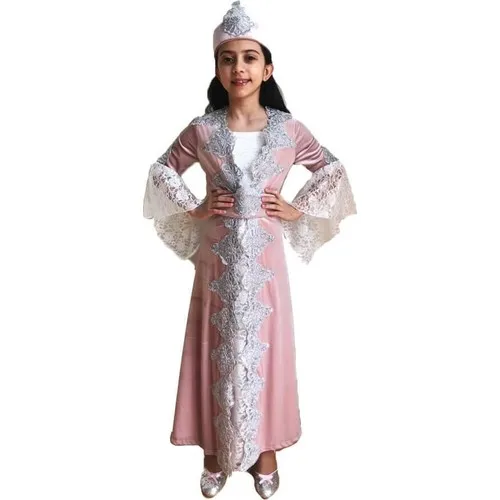 BINDALLI CAFTAN MODELS 4 PIECES CHILD burkini evening dress BORDO birtday gift day henna girl mavlüd abaya night Turkish