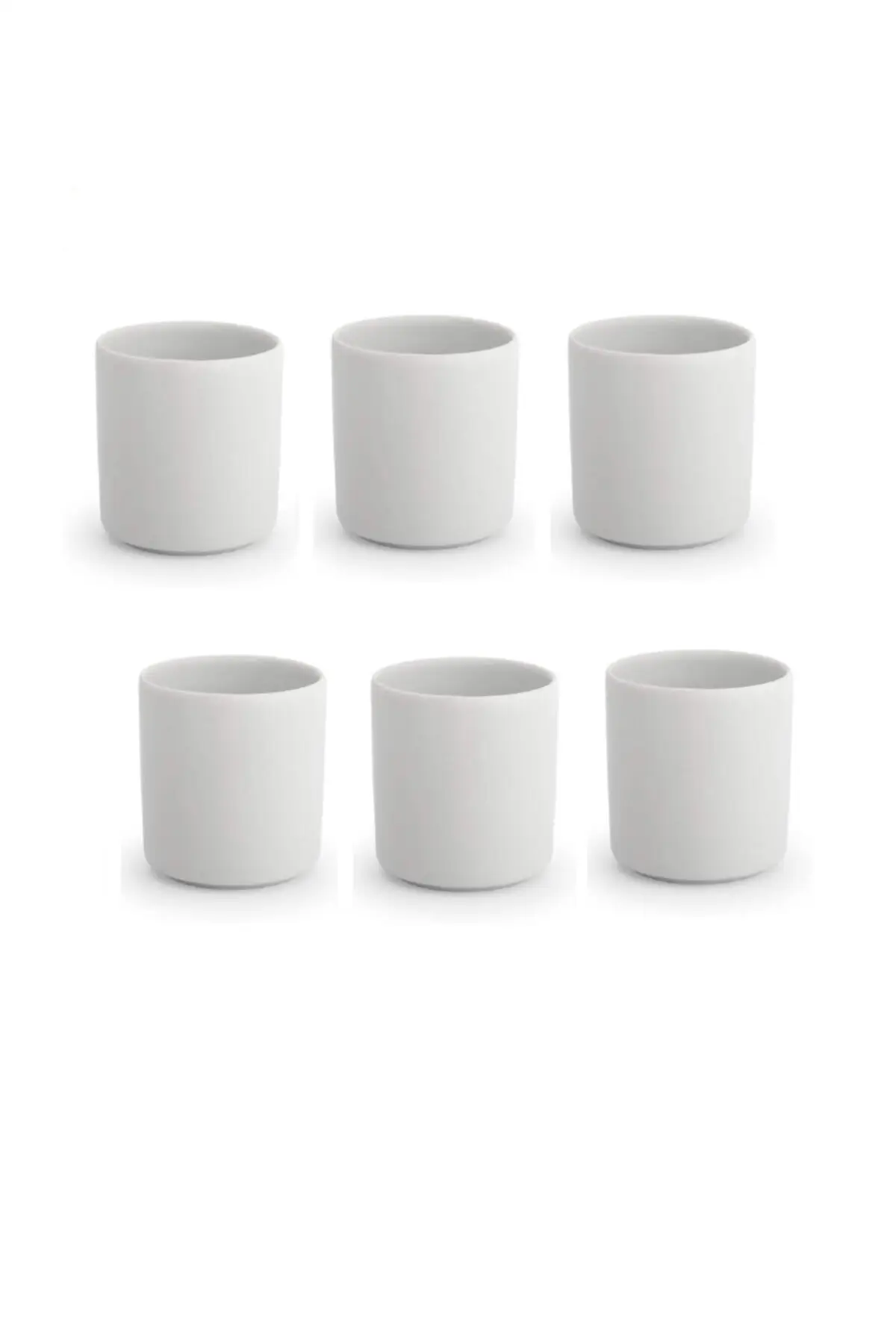 1-3-6 Pcs Espresso Set Espresso Set Porcelain Coffee Cup Handleless Cup Turkish Coffee Cup 5x6 Cm White