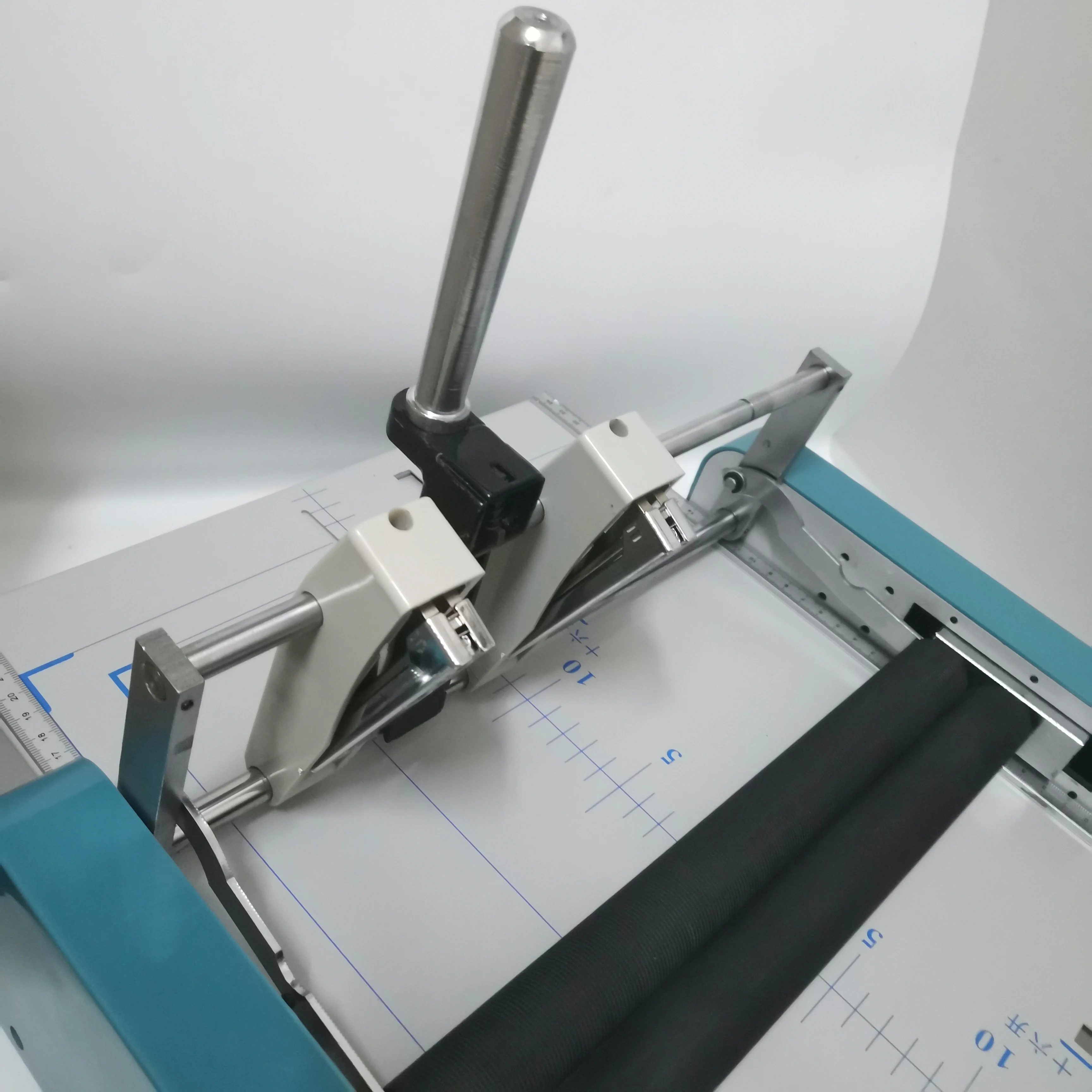 Manual A3 Paper Booklet Riding Saddle  Stapler Pamphlet Broshure Binding & Folding Machine 220V