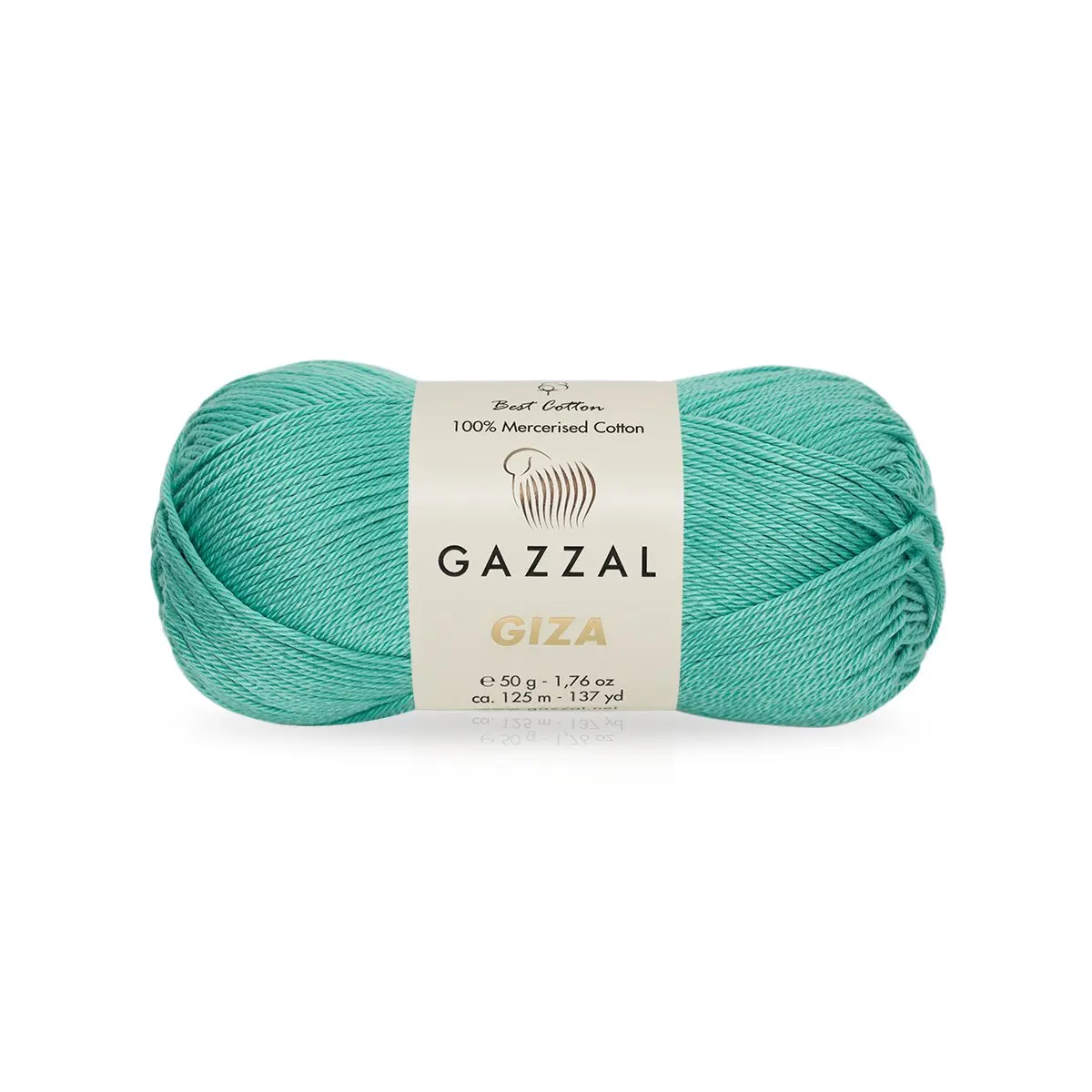 Mercerized Cotton Knitted Yarn 40 Color Options 125 Meters(50gr) Baby Hand Knitting Yarn Ball - Gazzal Giza- Christmas - Noel - Navidad - Sheep -