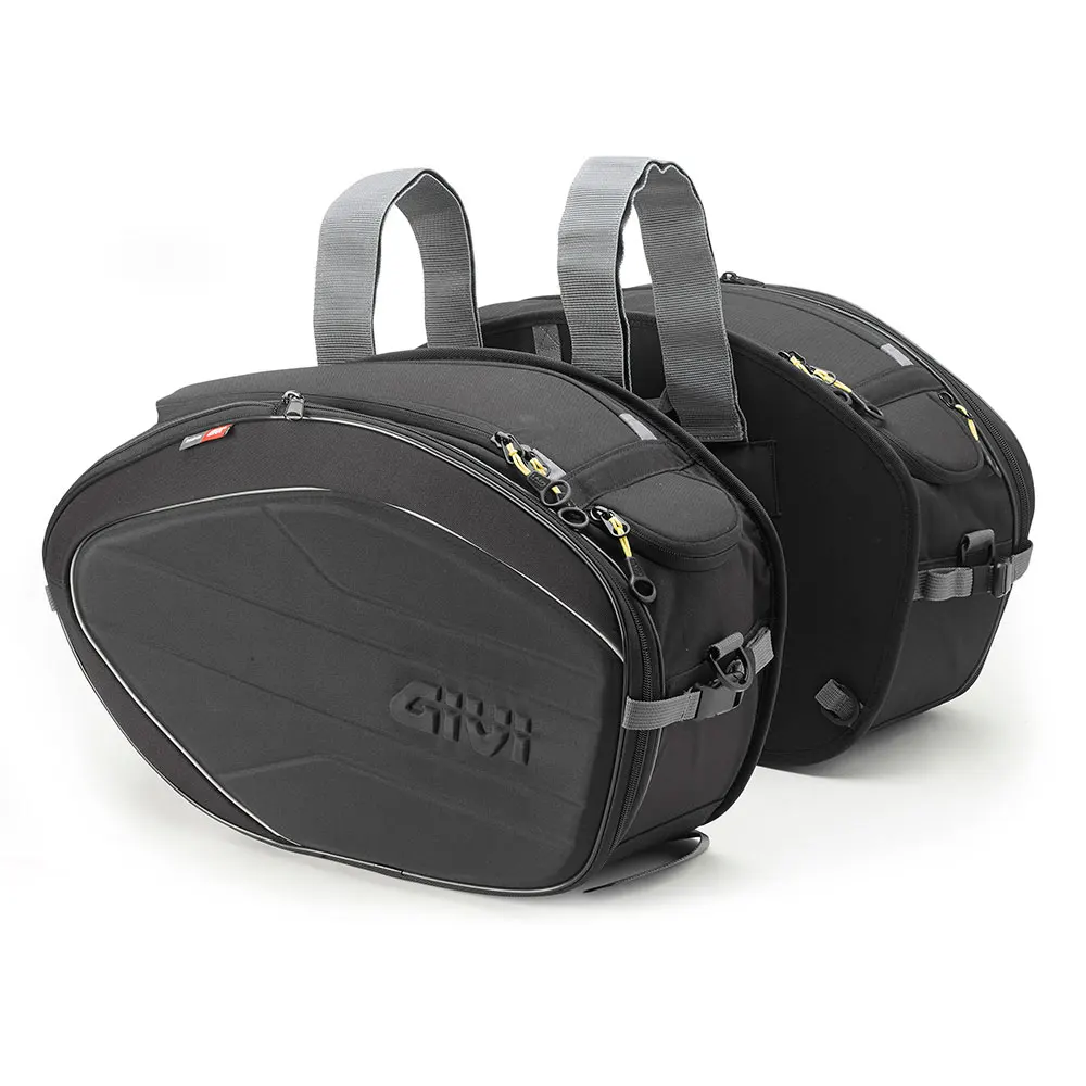 Givi EA100B-side bags for moto Easy Bag. Set 2 40 litre saddlebag. Black, motorist, motorcycle, Motor