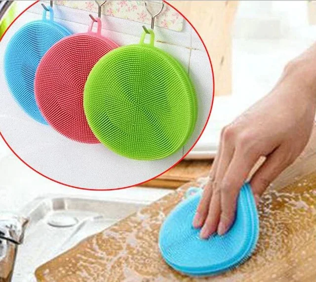 Silicone Kitchen Dish Washing Brush Inexhaustible (2 Pcs) 433386107