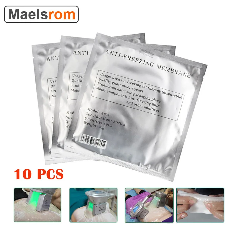 

10PCS Anti Freezing Membrane Weight Loss Creams for Cryolipolysis Fat Freezing Body Slimming Machine Protects Skin White