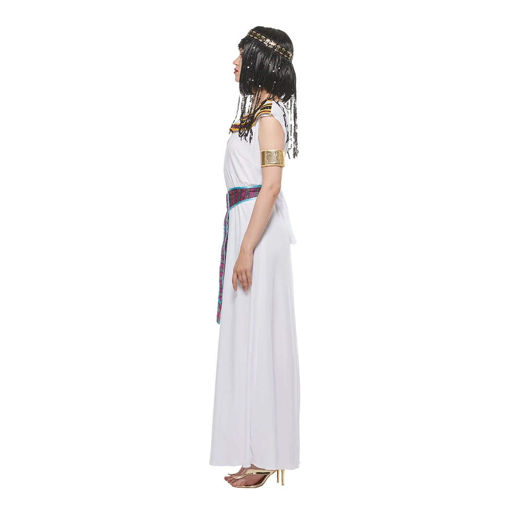 Snailify Ladies Queen Of Egypt Costume Ladies White Cleopatra Costume Halloween Carnival Cosplay