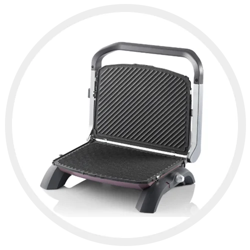 Arzum Neo Granite Grill E Sandwich Maker Sandwich Maker Elettrico Colazione Macchina Di Famiglia Di Cottura Tostapane Con Piastre Floating Cerniera Sistema Granito Effetto Rimovibili Verticale Bagagli Spia Termostato