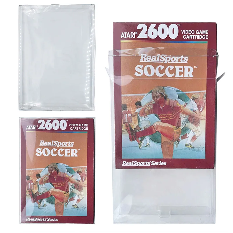 Защитная коробка для Atari 2600 полный комплект в коробке игры сделанный на заказ прозрачный пластиковый чехол
