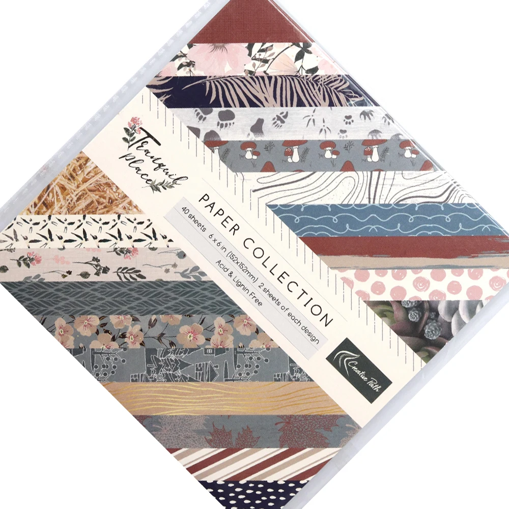 Creative Path Tranquil Place 6-Zoll-Scrapbooking-Papierblock mit Blumenmuster, dekoratives Scrapbook-Hintergrundpapier für Journaling – Detail 14
