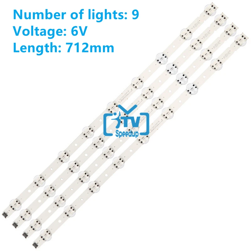 

4 PCS LED Backlight Strip for LG 65UK6300 65UK6470PLC 65UK6400PLF 65UK6300PUE 65uk6300PLB EAV64013801 EAV64013802 EAV63993002