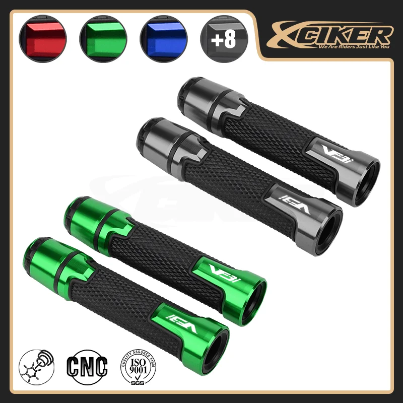 SYM VF3i Motorcycle Grips Non-Slip Handle Grip Throttle Grip with Bar End Weights Handlebar Sliders Plug