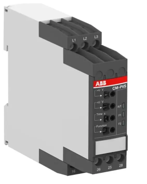 

CM-PVS.41S 1SVR730794R3300 10102318 CM-PVS.41S Three-phase monitoring relay 2c/o, 0,0.1-30s, L1-L2-L3=3x300-500VAC