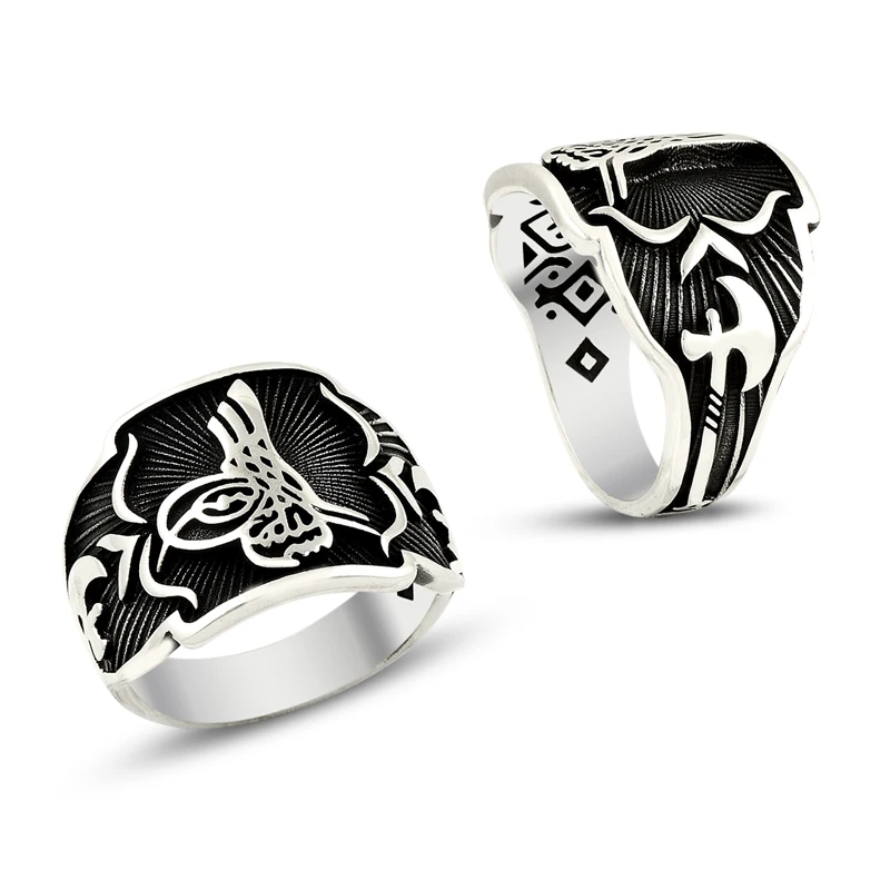 925 Silver Traditional Ottoman Rings for Men