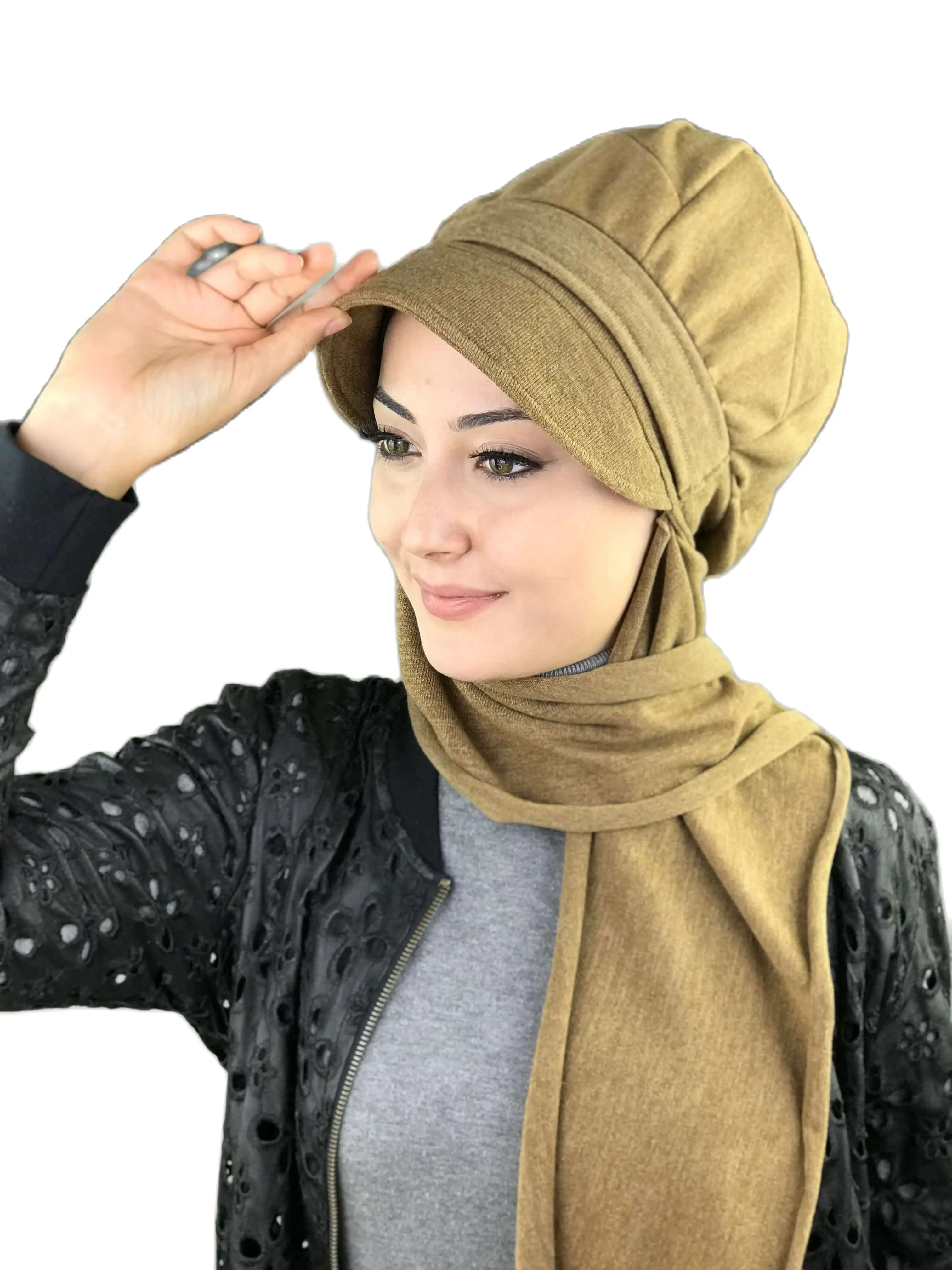 New Fashion Women 2022 Hijab Ladies Chiffon Sequin Tulle Chemo Cancer Head Bonnet Ready Beanie CUMIN & BLACK BUCKLE SCARF SHAWL