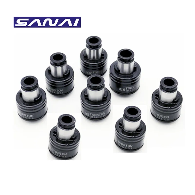 SANAI 8pcs Tapping Chuck GT12 M3 M4 M5 M6-8 M10 M12 M14 M16 Overload Protection ISO Standard Drill Chuck CNC Machine Taps Collet