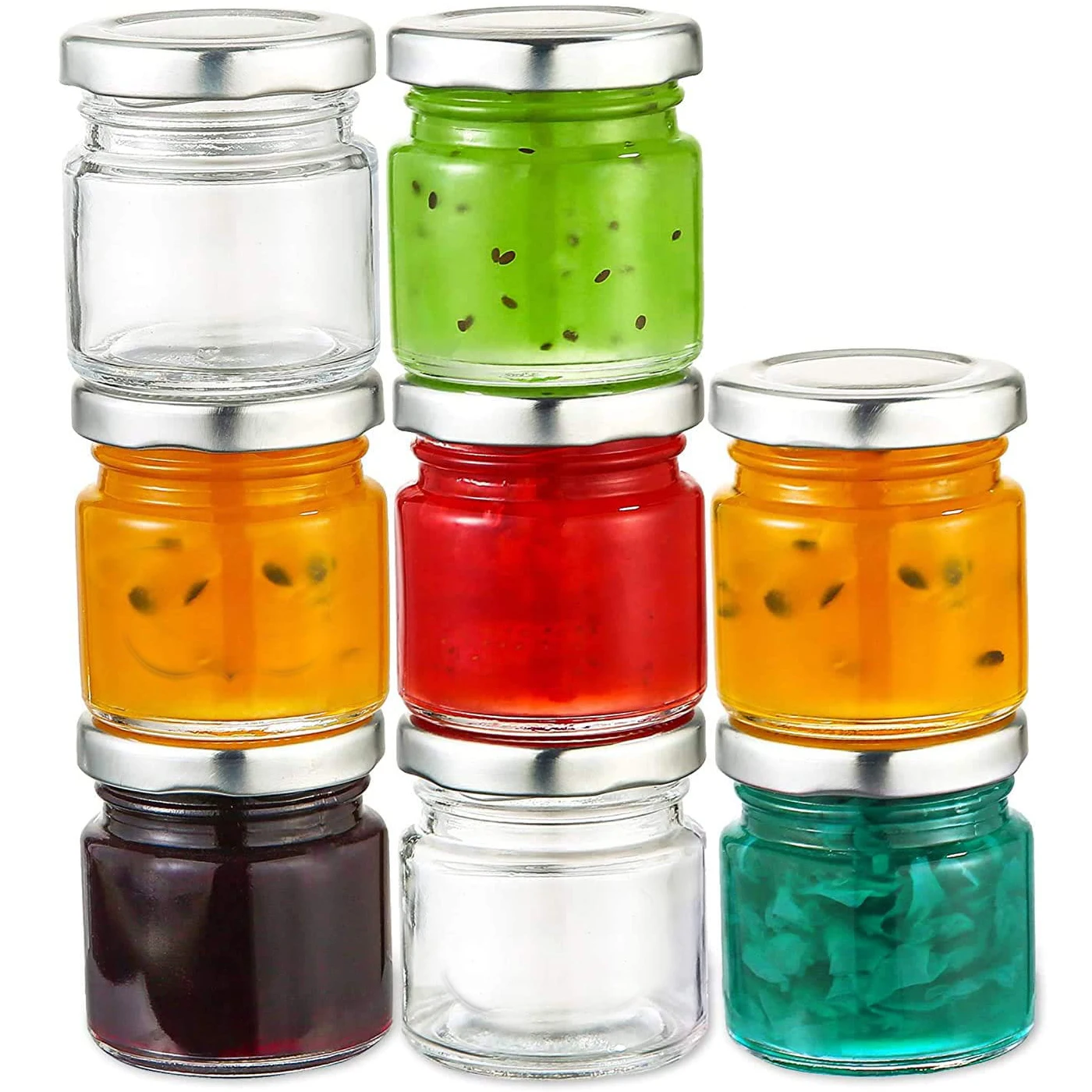 

50ML 10PCS Glass jar Foods with Lid - Airtight Glass Jars for Storage