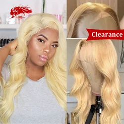 613 Honing Blonde Lace Front Pruiken 13x6/13x4 Frontale Pruik 150% Dichtheid Braziliaanse body Wave Remy Menselijk Haar Pruiken Voor Vrouw