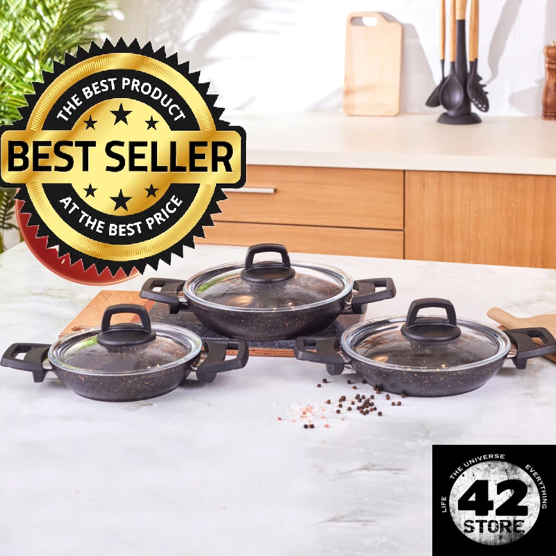 

Karaca Sahan Set 6 Pcs Biogranit Blackgold High Quality