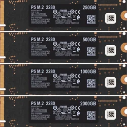 Crucial P5 250GB 500GB 1TB 2TB  3400-3000 MB/s NVMe PCIe M.2 SSD CT250P5SSD8 CT500P5SSD8 CT1000P5SSD8  CT2000P5SSD8