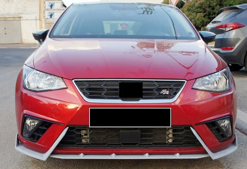 Lnz design frente bumperlip para seat ibiza mk5 acessórios do carro splitter lábio corpo spoiler difusor saias laterais asa carro tuning