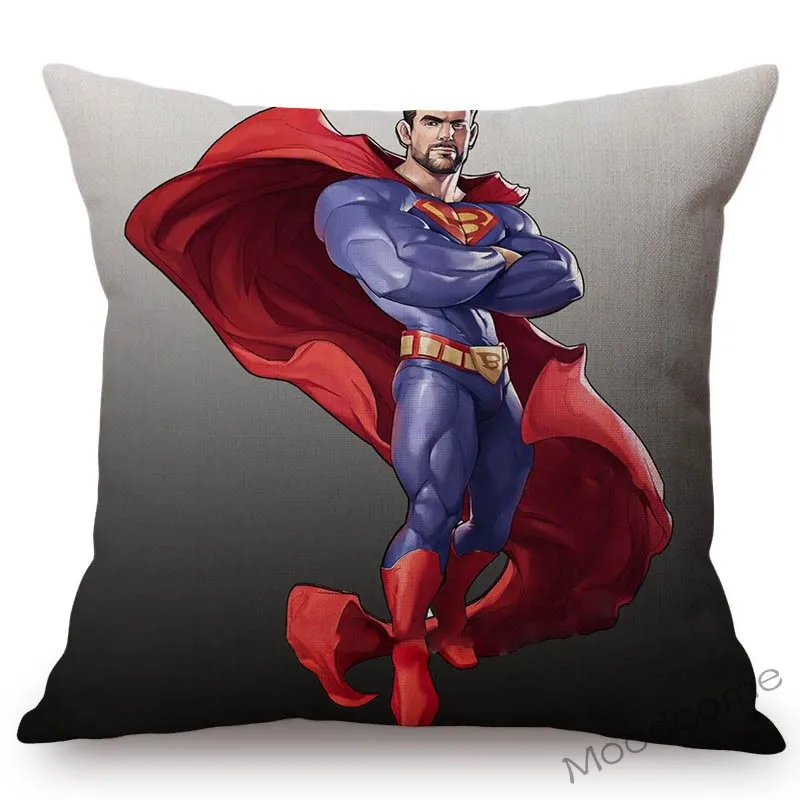 Sexy Man Super Strong Muscle Male Boyfriend Cartoon Home Decoration Sofa Throw Pillow Cover Hot Gay Art Linen Cushion Cover Case