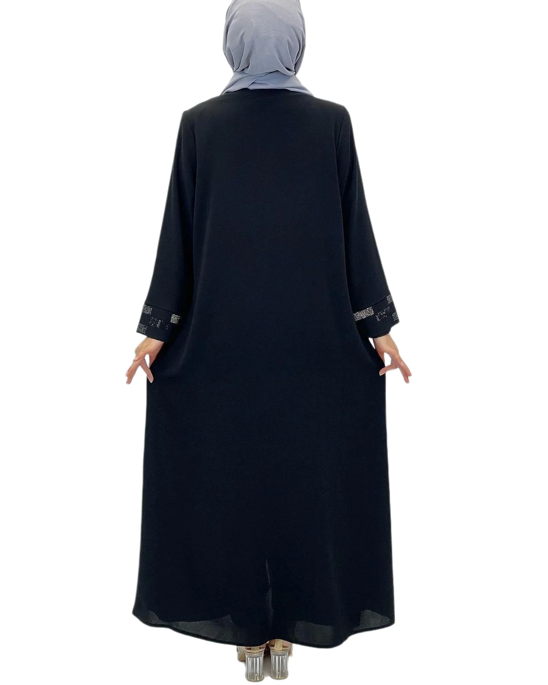 Abaya-Robe Hijab à la Mode pour Mère Musulmane, Vêtement à Rayures, Fermeture Éclair Cachée, Tissu en Nid d\'Abeille, Lavin Ferace