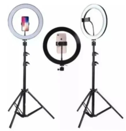 Full Ring Light 14 Inch Led Illuminator 35cm With YouTuber Professional 1,70 Tripod and Makeup Cell Phone Holder