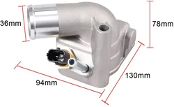 Engine Coolant Thermostat Housing + Sensor 24456401 For Opel Vauxhall Astra Zafira A Vectra B C Signum 1.8 16V 1.8L X 18XE Z18XE