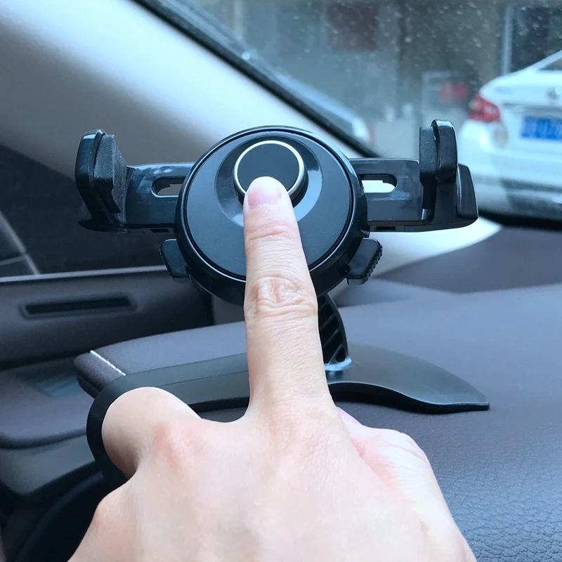 360 تدوير حامل هاتف السيارة جبل حامل غس الهاتف المحمول دعم آيفون 12 11 برو ماكس X 7 8 زائد شاومي Redmi هواوي