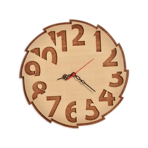 Original Design Wall Clock Gift for Wood Lovers Living Room Mathematics Design Home Deco Cafe Decor