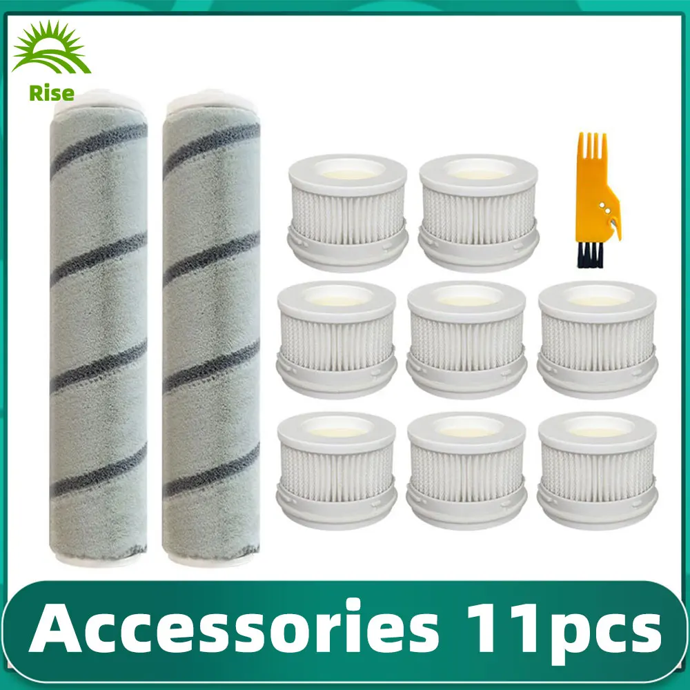 Dla Xiaomi Mijia 1C ręczny bezprzewodowy odkurzacz Hepa filtr miękki główny wałek szczotka do czyszczenia wymiana zestawy części zamiennych