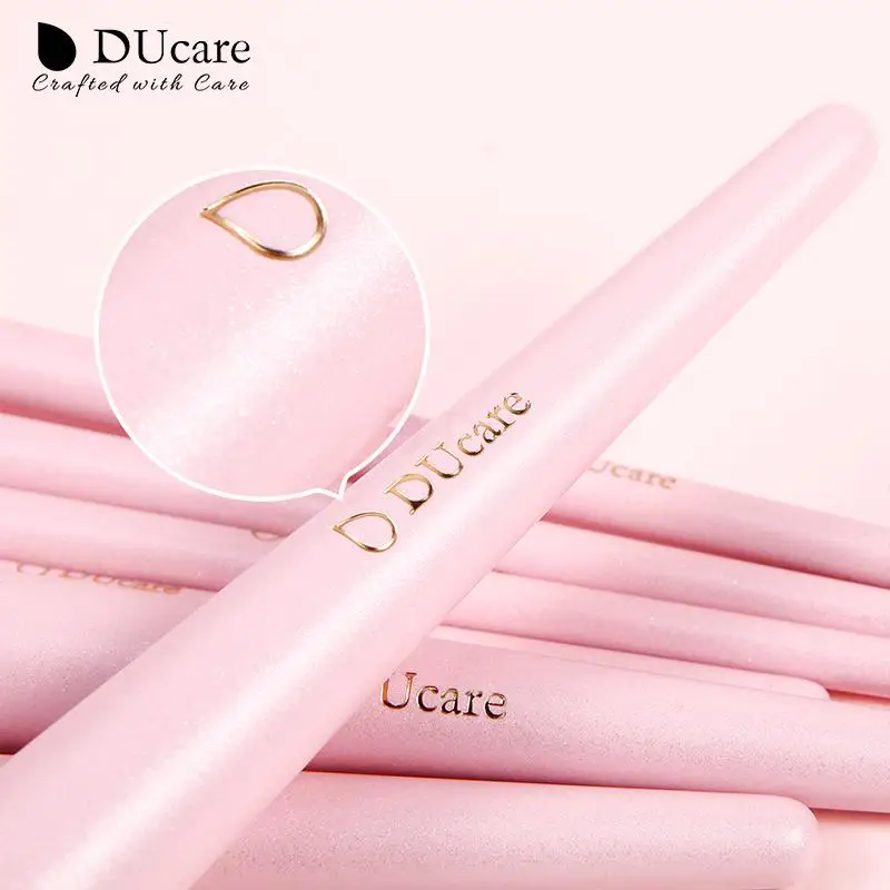 Ducare Roze 8 Pcs Up Kwasten Professionele Zachte Poeder Wenkbrauw Oogschaduw Make Up Brush Set Draagbare Met Cosmetische Tas