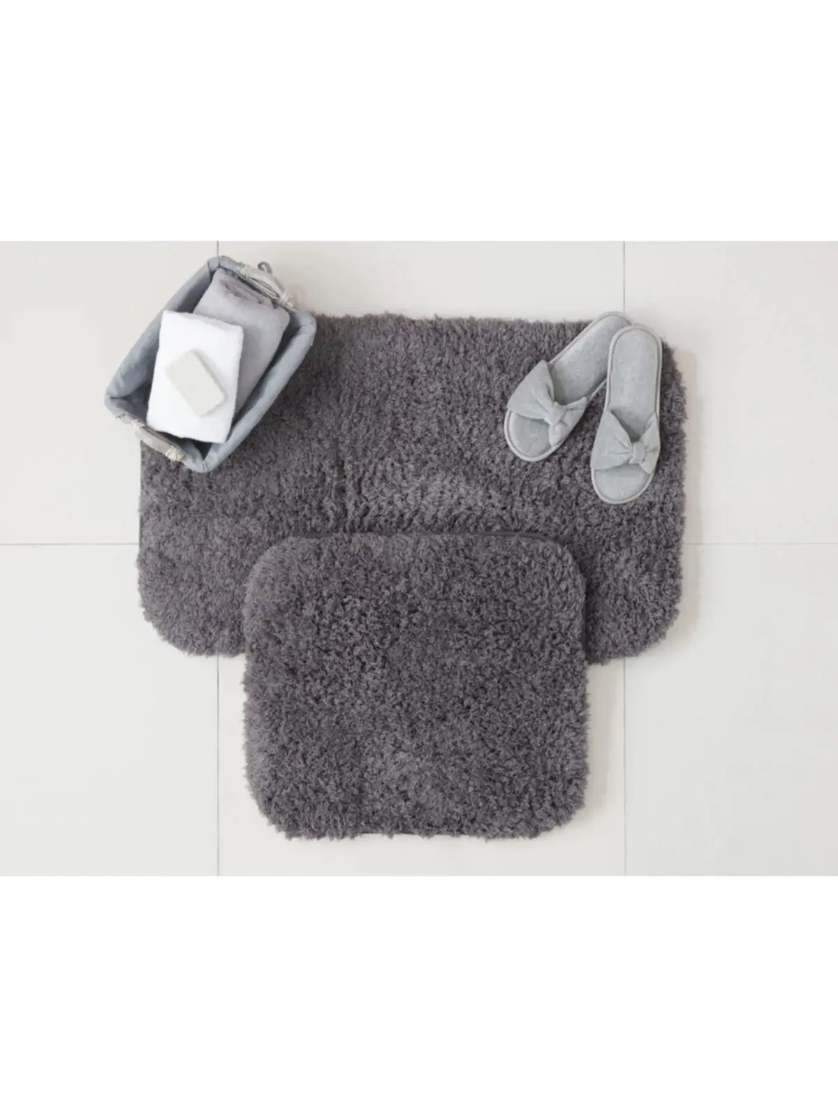 Sheep Bath Mat - Anthracite Super Absorbent Floor Mat Anti Slip Drying Bathroom Mat Floor Carpet Easy To Clean Home oil Proof